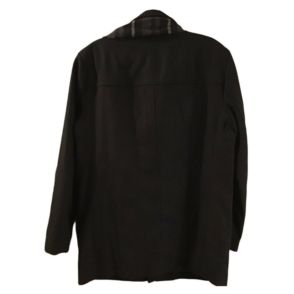 Dockers Mens Large Black Weston Wool Blend Coat - Picture 3 of 6